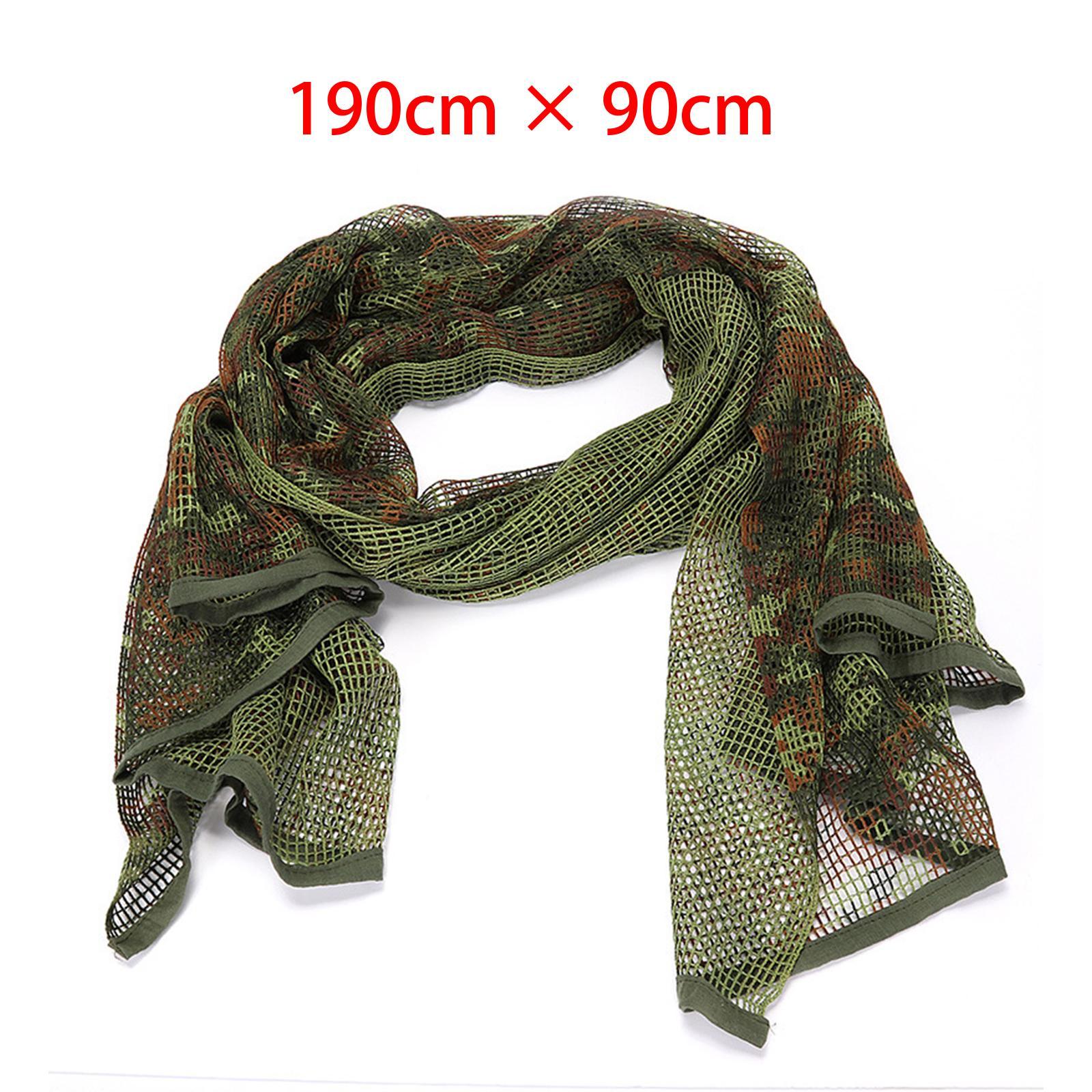 Camouflage Scarf Scarves Face Veil Mask Bandana Women Men for Hunting Outdoor Activities