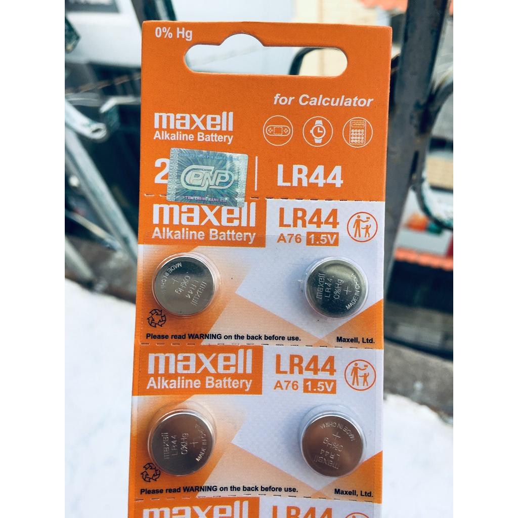 10 Viên Pin Maxell LR44 AG13 L1154 Cúc Áo 1,5V Nhật Bản