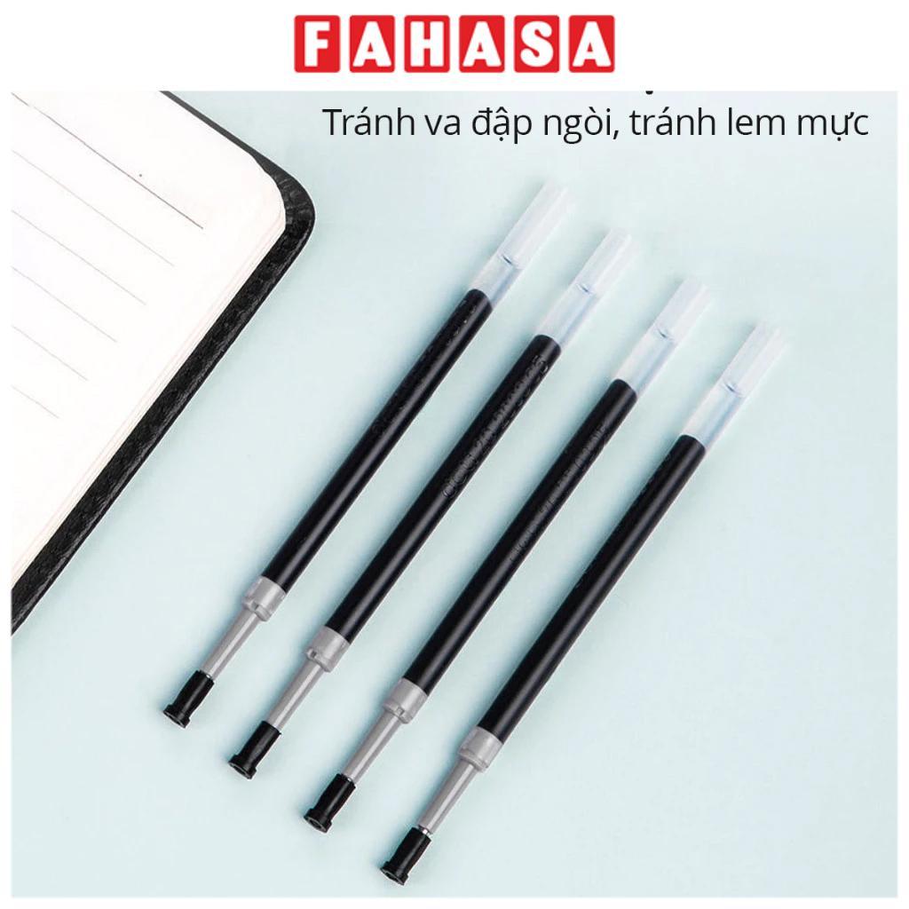 Ruột Bút Gel Dạng Bấm 0.5 mm - Deli S221 - Mực Đen