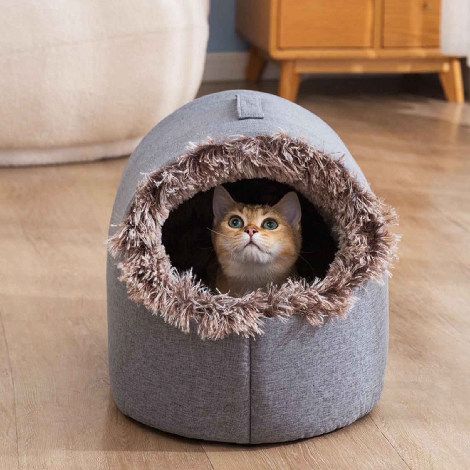 Pet Cat House Nest Small Dog Bed for Indoor Outdoor Puppy Kennel Kitten Cave
