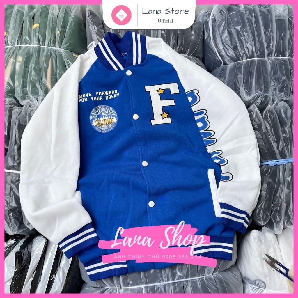 Áo Khoác Bomber Varsity Jacket in chữ F ClimB Chất Nỉ Mịn Đẹp Form Unisex Nam Nữ