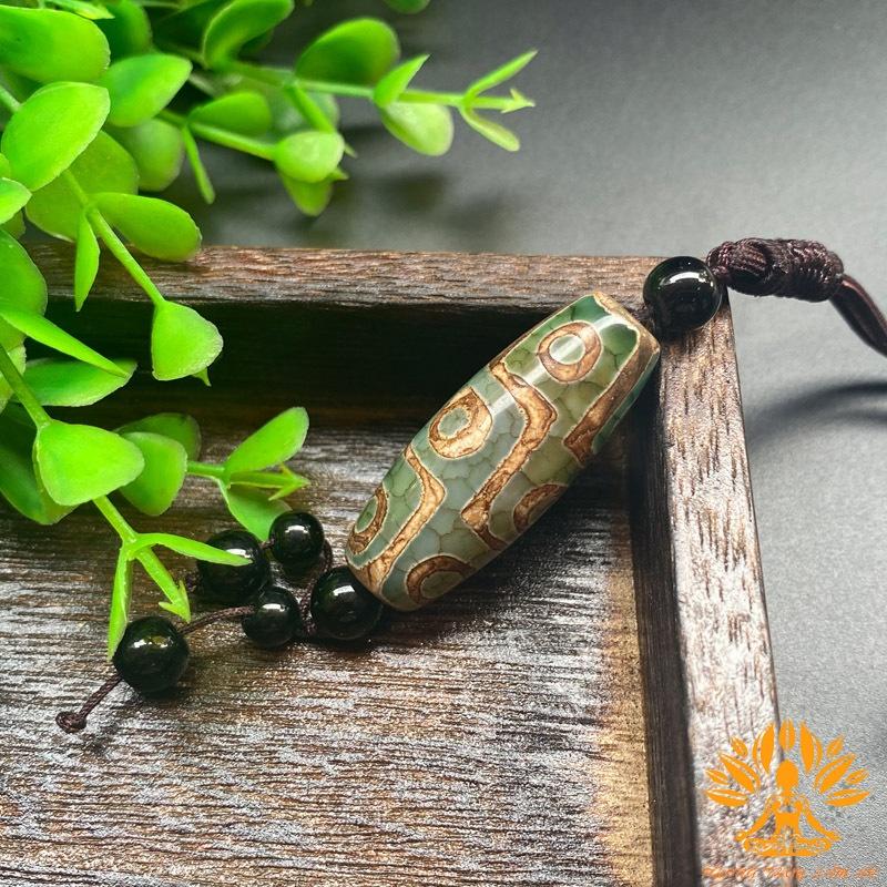 VÒNG DZI CHÍN MẮT THIÊN CHÂU TÂY TẠNG MẬT TÔNG HIỆN THÂN CỦA ĐỨC HOÀNG THẦN TÀI DZAMBALA TẶNG KÈM HỘP GẤM