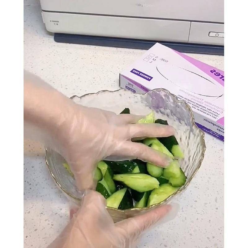 Găng tay nấu ăn làm bếp siêu dai chất liệu TPE không mùi chống nhăn