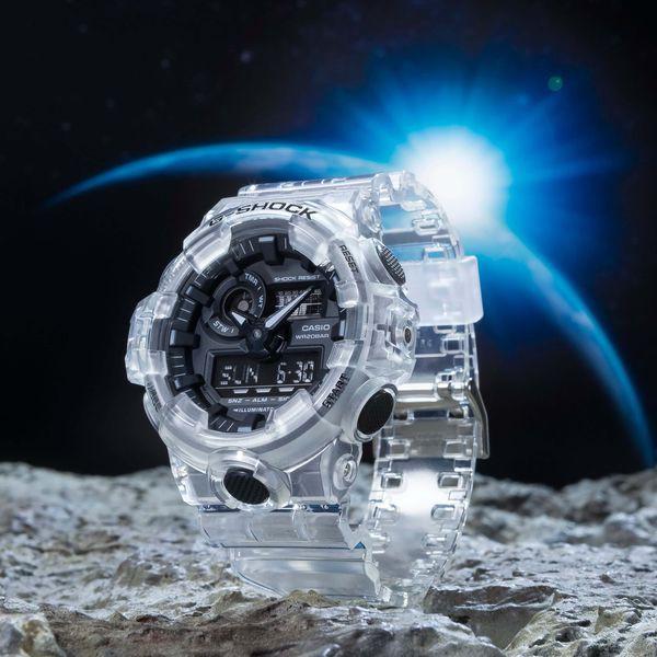 Đồng Hồ Nam Casio G-Shock GA-700SKE-7ADR Chính Hãng | Casio G-Shock GA-700SKE-7A Transparent Pack Dây Nhựa
