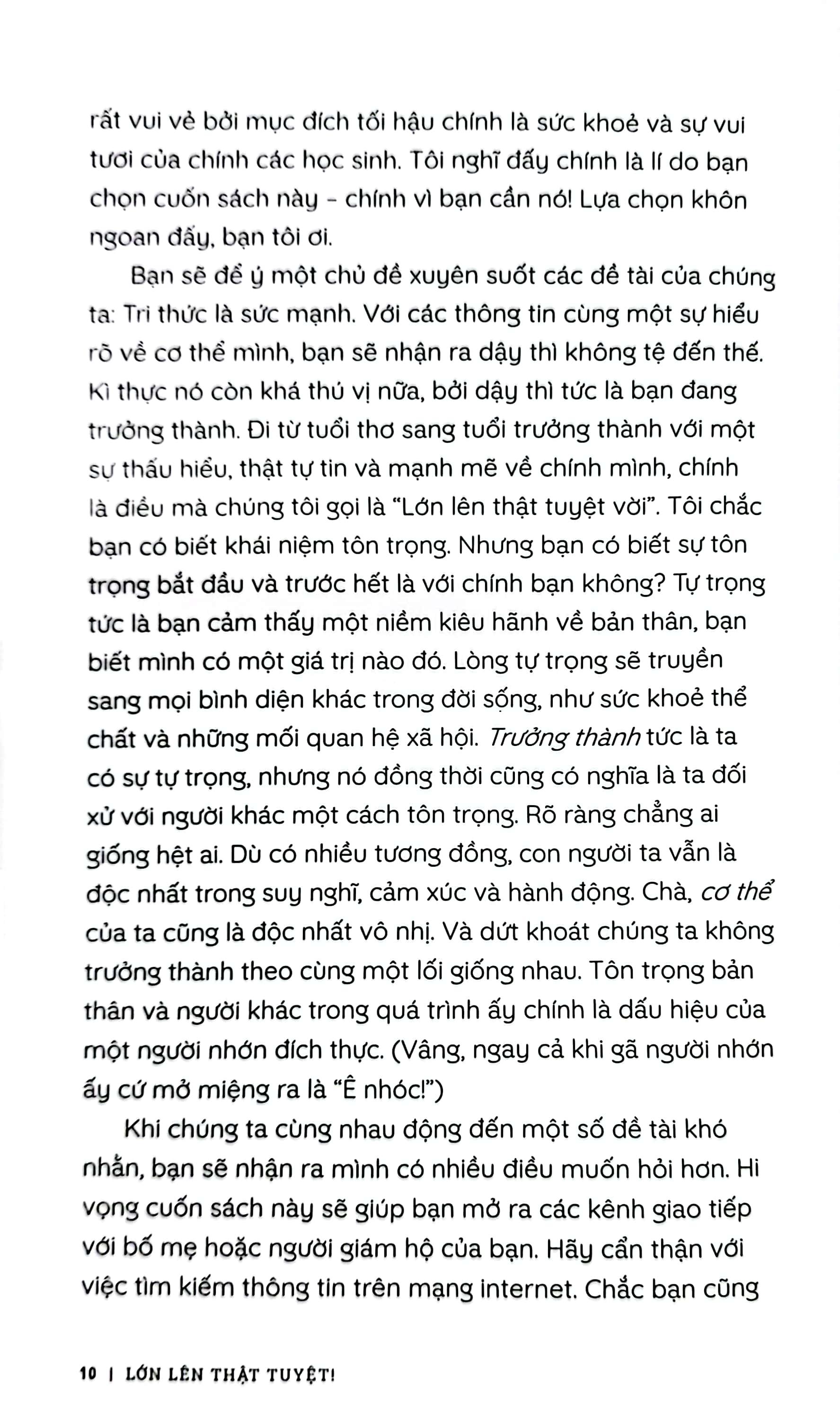 Cẩm Nang Tuổi Dậy Thì: Lớn Lên Thật Tuyệt - Dành Cho Bạn Trai