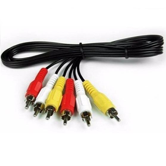 Cáp AV RCA dây AV 6 đầu hoa sen dài 1,5m