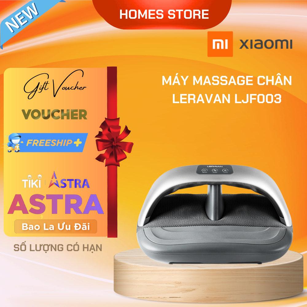 Máy Massage Chân XIAOMI Đa Năng LERAVAN LJF003 Làm Lưu Thông Mạch Máu, Sưởi Ấm Giảm Phù Nề Công Suất 36W - Hàng Chính Hãng