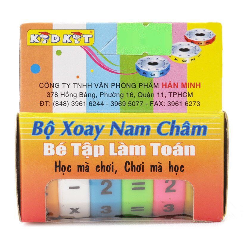 Bộ Xoay Nam Châm Bé Tập Làm Toán Học Mà Chơi , Chơi Mà Học - Hàng Việt Nam Chất Lượng Cao