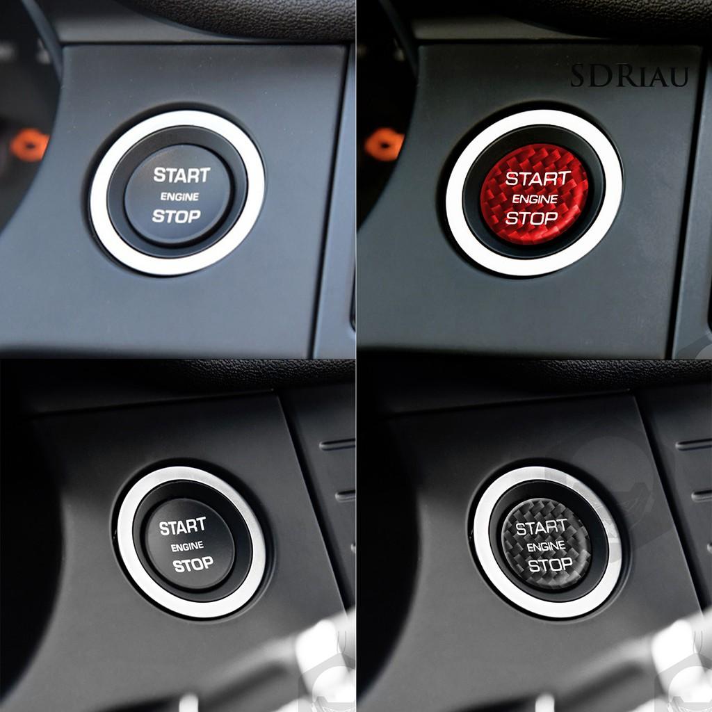 Miếng Dán Trang Trí Nút Bấm Khởi Động Xe Land Rover Bằng Sợi Carbon Cao Cấp