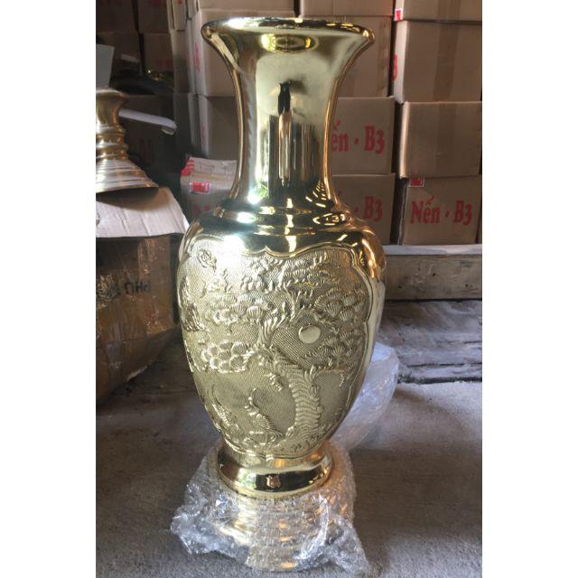 Lọ lục bình bằng đồng cao 55cm .