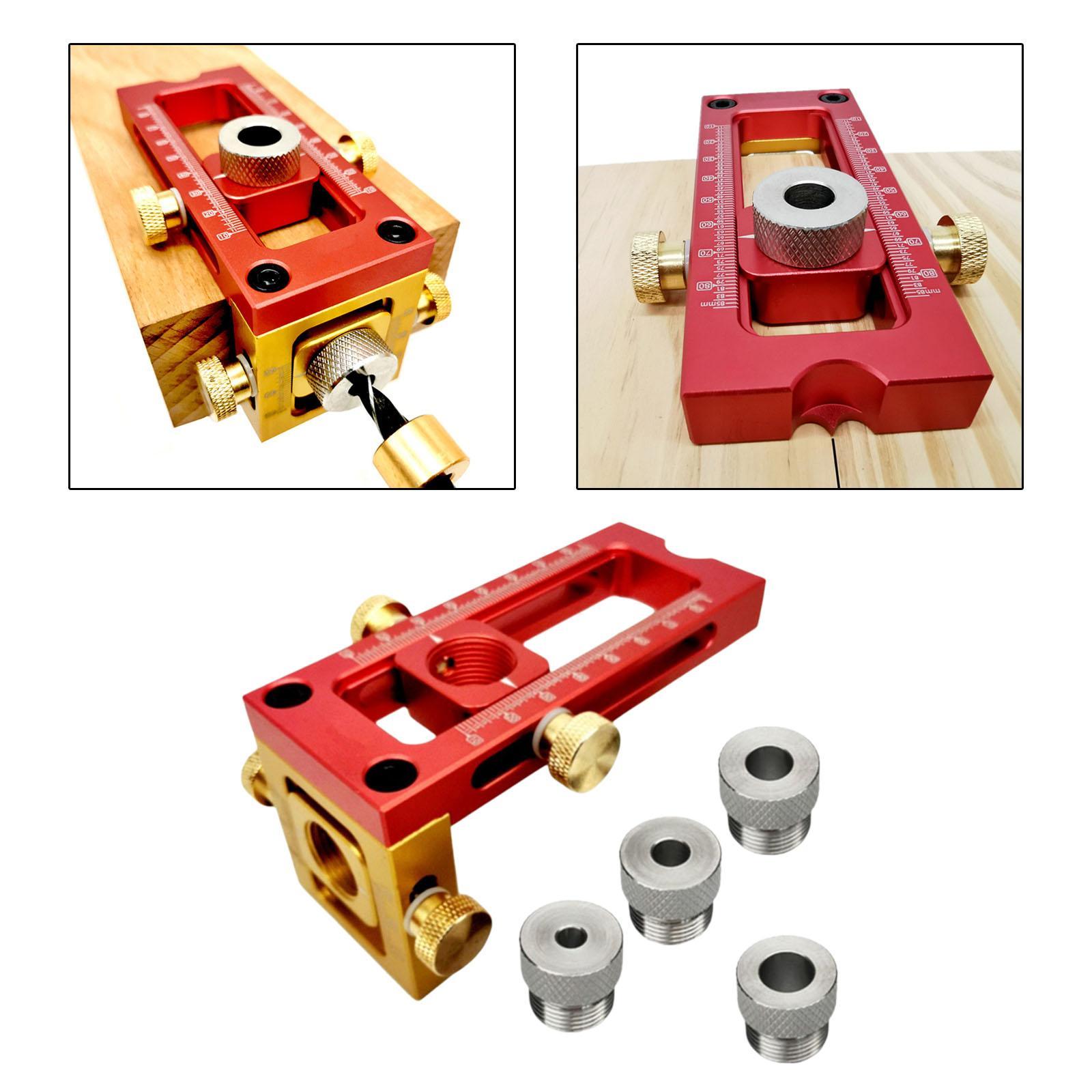 Stainless Steel 2 In 1 Drill Punch Positioner Locator Jig Oblique Flat Head