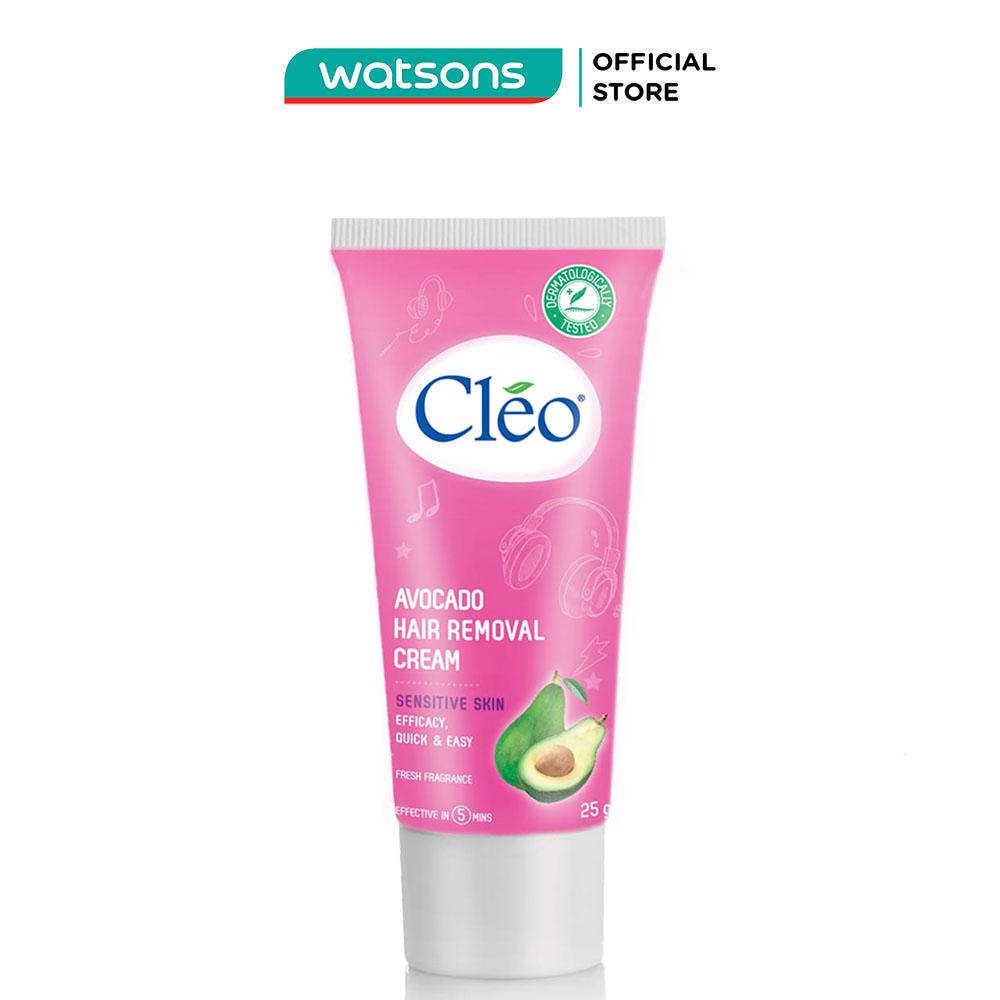 Kem Tẩy Lông Cléo Avocado Efficacy Quick &amp; Easy Sensitive Skin Chiết Xuất Bơ Cho Da Nhạy Cảm 25g