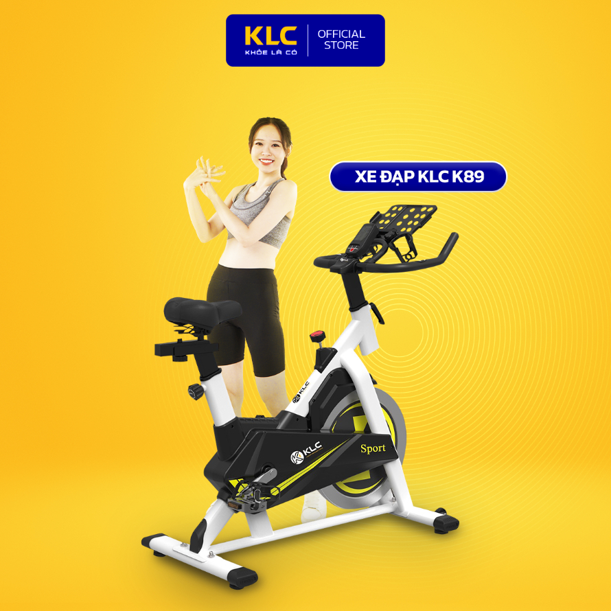 Xe đạp tập thể dục tại nhà KLC K-89 SPORT, điều chỉnh luyện tập theo ý thích, tăng cơ giảm mỡ hiệu quả, tăng cường sức khoẻ.