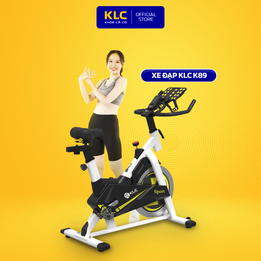 Xe đạp tập thể dục tại nhà KLC K-89 SPORT, điều chỉnh luyện tập theo ý thích, tăng cơ giảm mỡ hiệu quả, tăng cường sức khoẻ.