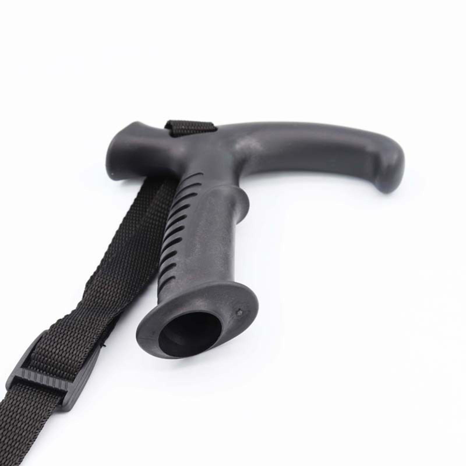 2x Walking Sticks Cane Hiking Pole Grip Trekking Poles Head Bend Grip Dia