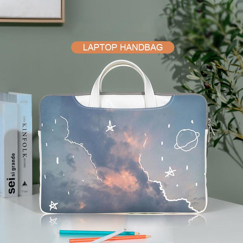 Dễ Thương Laptop Chất Liệu Da PU Cao Cấp 13.3 12 15.6 16Inch Chống Nước Túi Đựng Máy Tính Xách Tay Macbook Air Pro Xiaomi Huawei Máy Tính Cặp túi Xách Tay