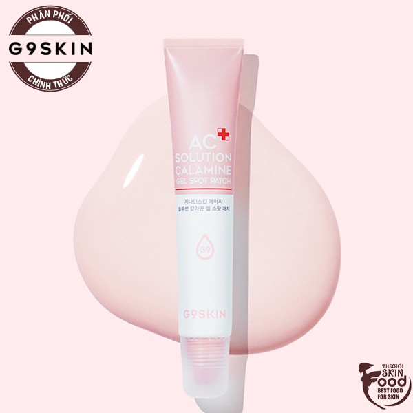 Kem Dưỡng Hỗ Trợ Giảm Mụn Giúp Giảm Sưng, Làm Dịu Nốt Mụn G9Skin AC Solution Calamine Gel Spot Patch 20g