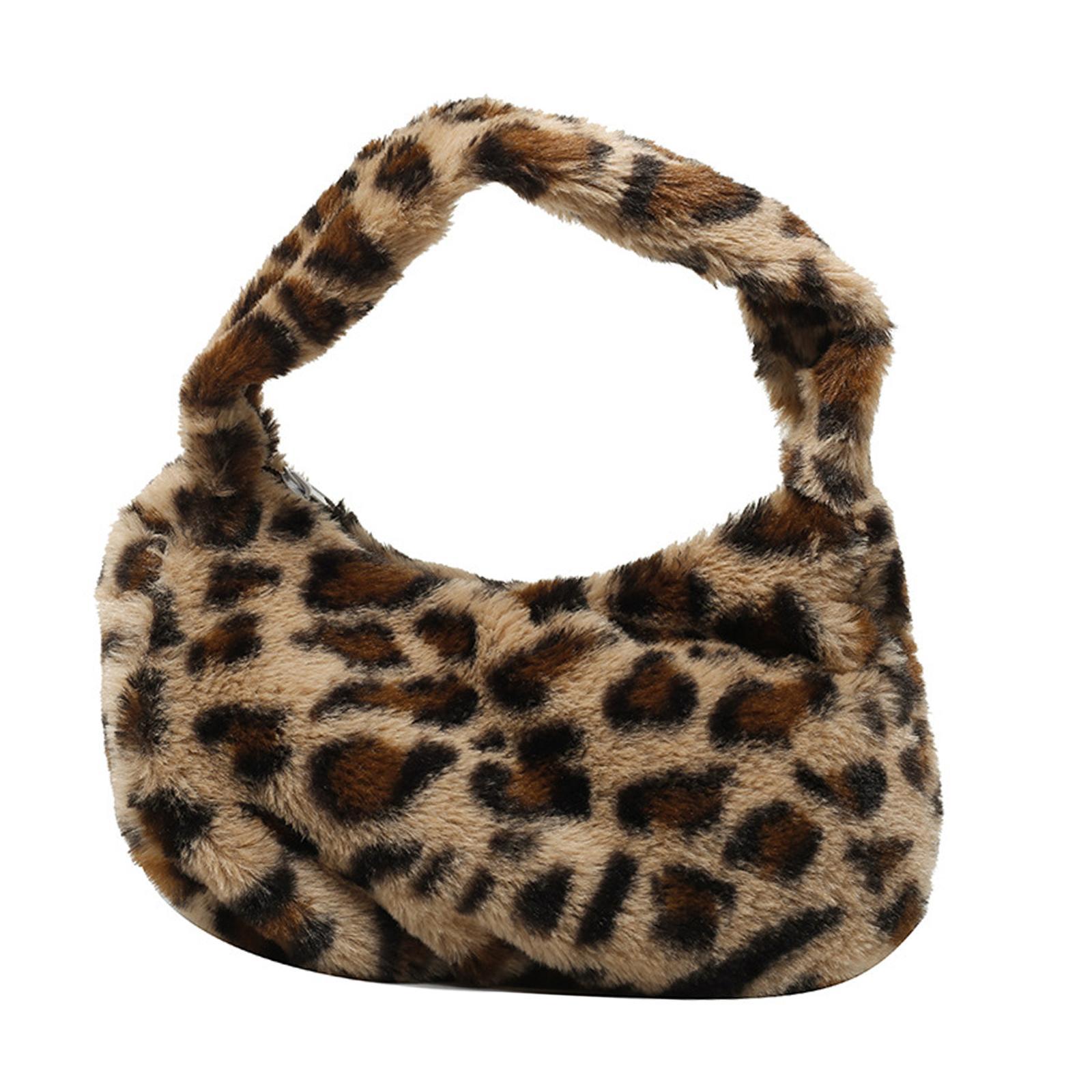Trendy Women Plush Shoulder Bag Shopping Bag Big Capacity Ladies for Work