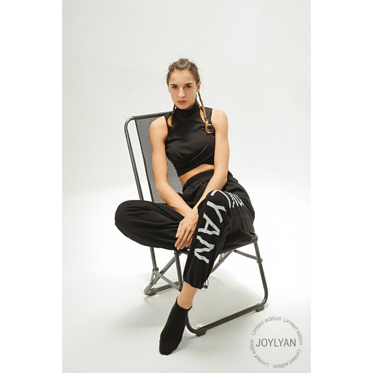 JOYLYAN - Áo Joyce Croptop Nữ Sát Nách Màu Đen Trơn Quyến Rũ Phiên Bản Giới Hạn