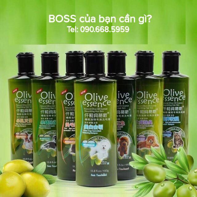 SỮA TẮM CHO THÚ CƯNG CHÓ MÈO Olive Essence Chai 450ml