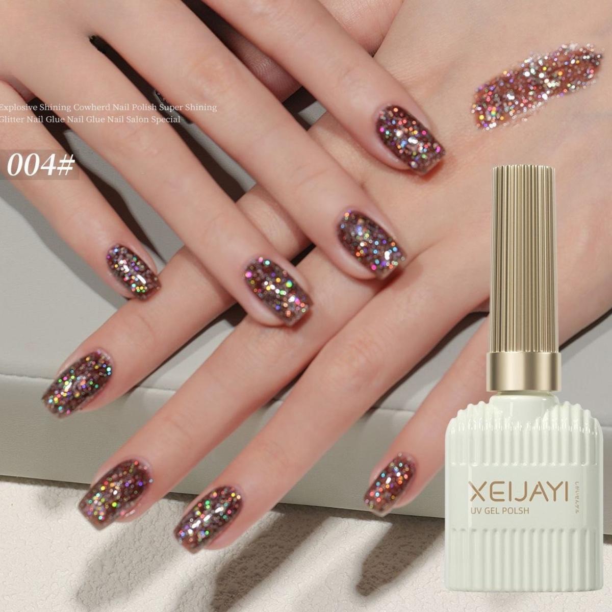 [Mới] Sơn Gel Nhũ STARLIGHT Kim Tuyến XEIJAYI Số 04, 07 Hạt To Siêu Sáng Làm Nail, Tạo Hiệu Ứng Flash Khổng Tước Bạch Kim Hồng Ánh Kim