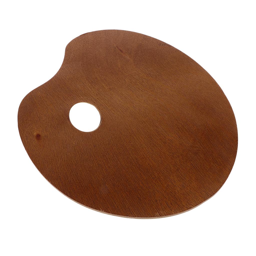 Wood Paint Tray Palette for Watercolor Oil Acrylic Paint Art Oval