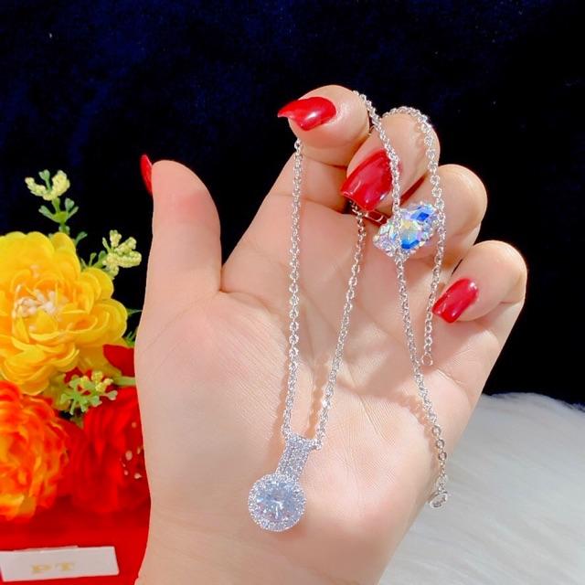 Dây chuyền mặt mạ bạch kim RCLN