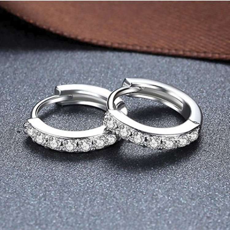 Bông tai nữ đính hạt đá zircon sang trọng siêu đẹp