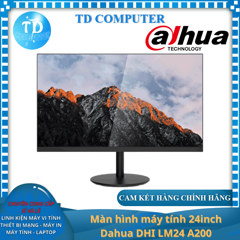 Màn hình máy tính 24inch Dahua DHI LM24 C200 (23.8" VA FHD 75Hz, HDMI+VGA) - Hàng chính hãng PSD phân phối