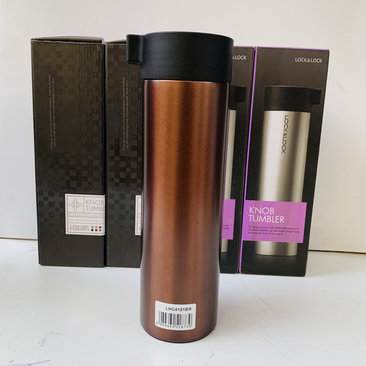 Bình giữ nhiệt Lock and Lock Knob tumbler 400ml - LHC4121 - hàng chính hãng