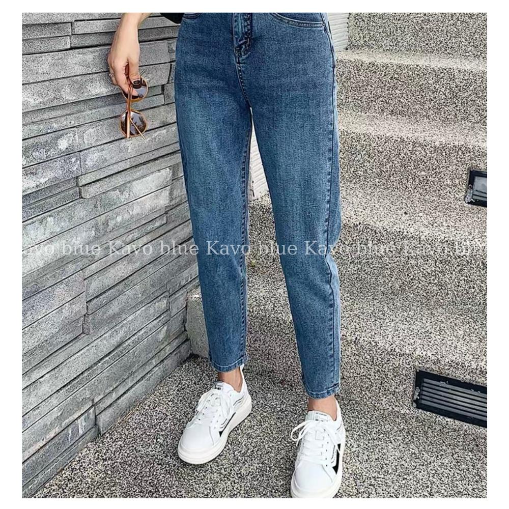 Quần Jean Nữ Baggy KAVO BLUE Màu Xanh Tôn Dáng