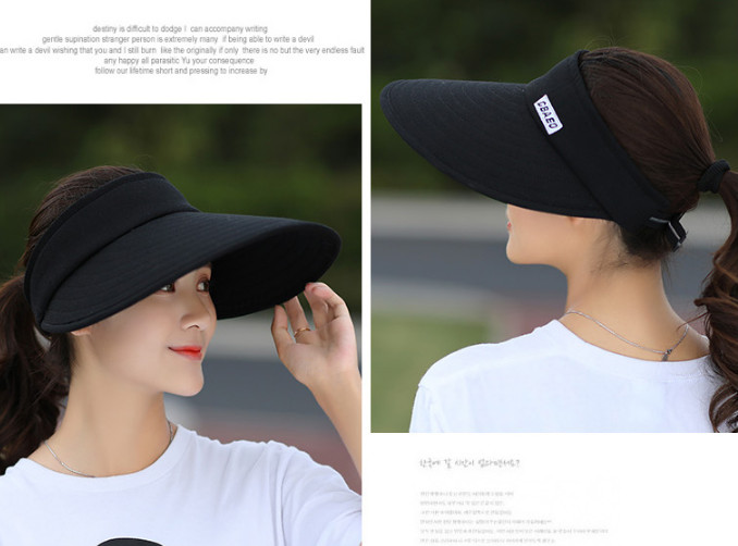 mũ nón rộng vành chống nắng chống tia cực tím nửa đầu phong cách Hàn