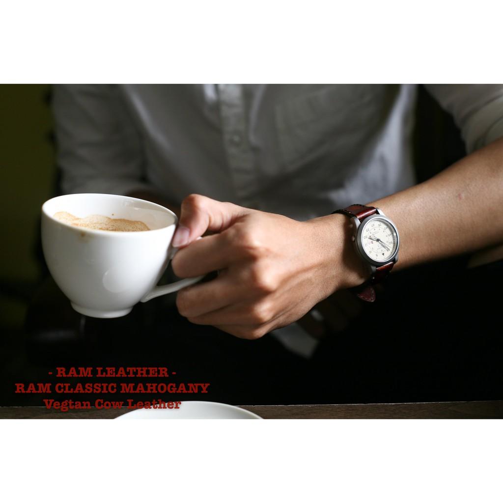 Dây đồng hồ RAM Classic Mahogany - Da bò thuộc bằng thảo mộc