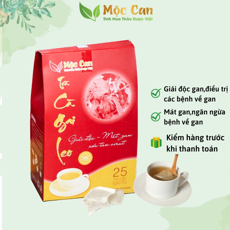 Combo 3 túi Trà Cà Gai Leo Mộc Can - Mát Gan, Giải Độc Gan