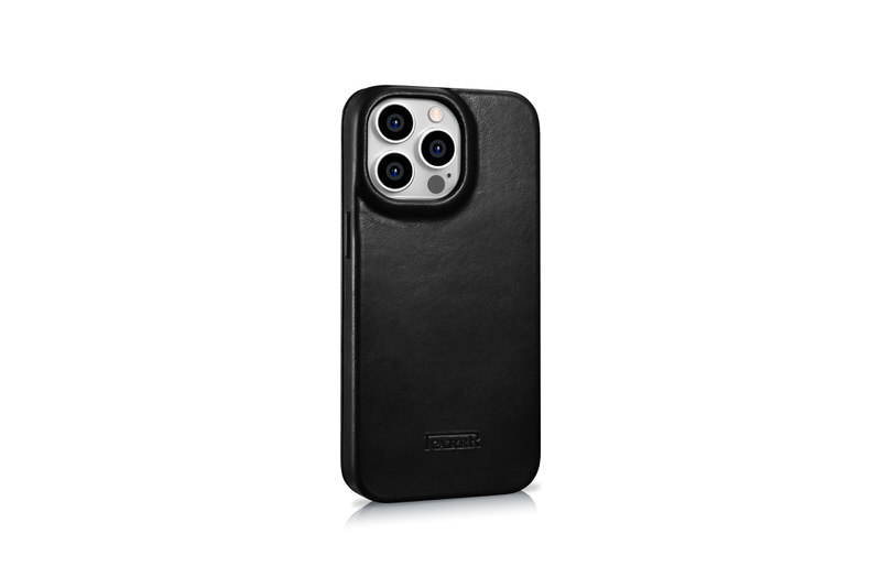 Bao da iCarer hỗ trợ sạc không dây dành cho iPhone 14 Pro iCarer Curved Edge Real Leather – Hàng chính hãng