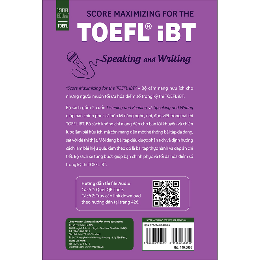 Score Maximizing For The Toefl iBT – Speaking And Writing