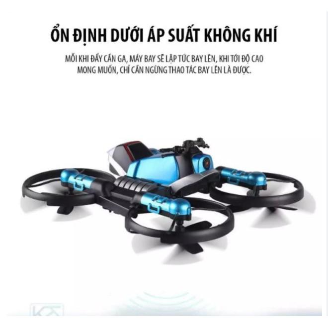 ️Biến Hình 2 Trong 1️Máy Bay Flycam 2 In 1 LEAP Biến Hình Xe Motor kết nối WIFI, 2.4GHZ, ĐỘ PHÂN GIẢI 4K CHỐNG RUNG