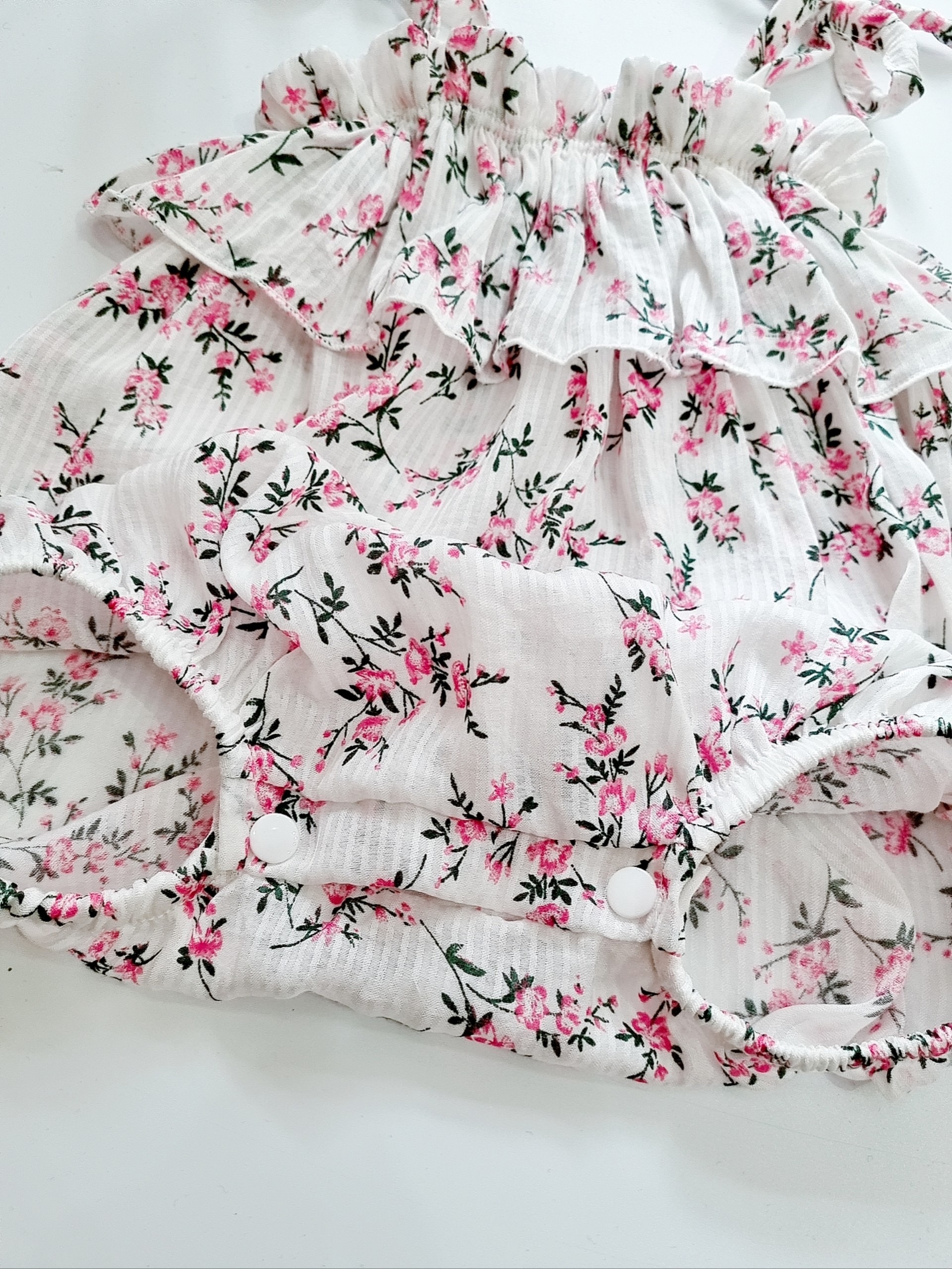 Body 2 dây bé gái 3 đến 12kg, Bodysuit chất boi thông hơi bé gái mát rượi
