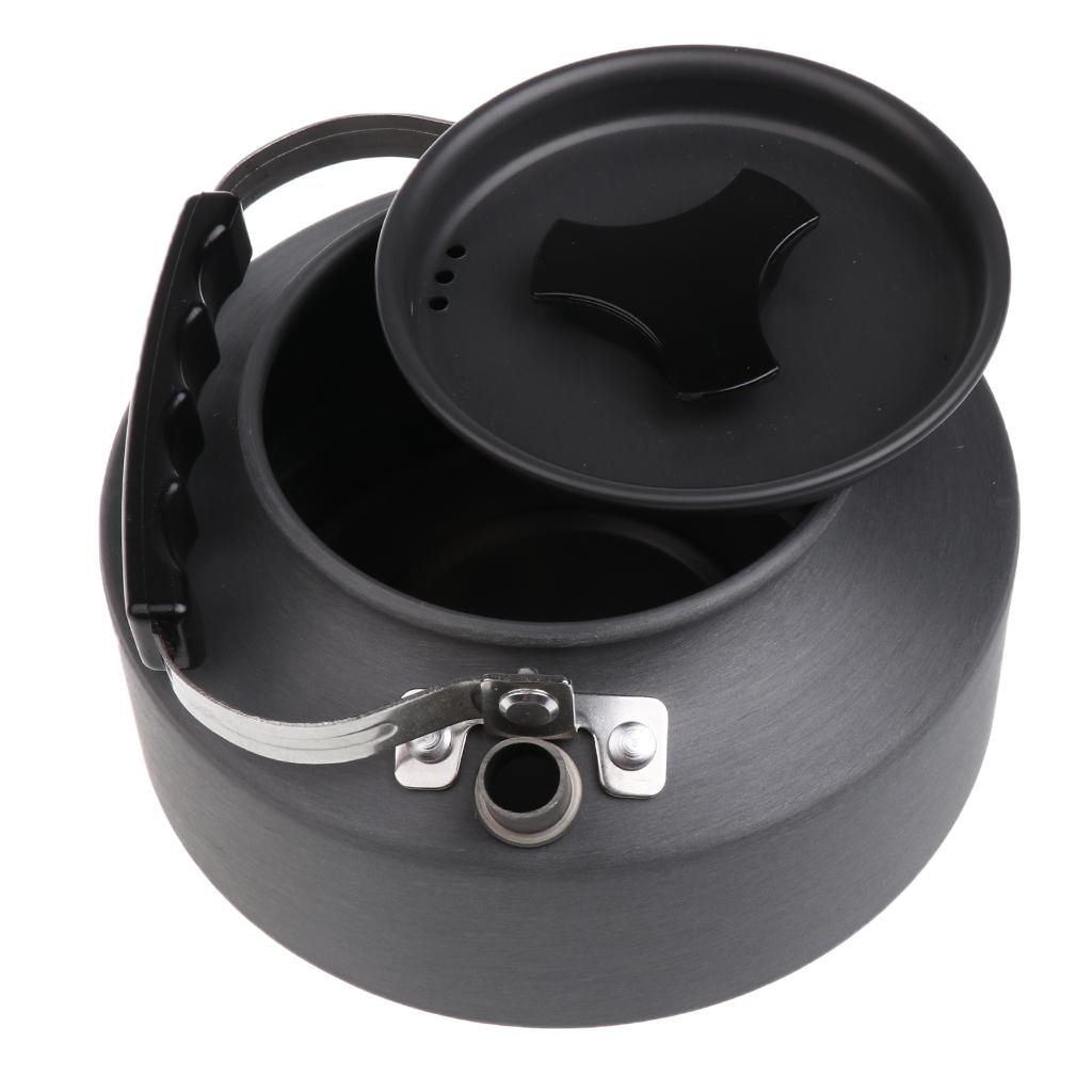 1.1L Portable Ultralight Camping Water Kettle Hiking BBQ Coffee Pot Teapot