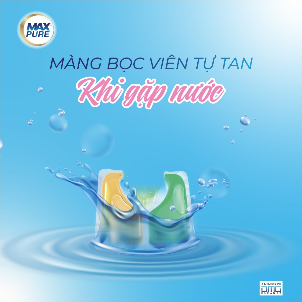 Combo 2 Hộp Viên Giặt Maxpure Hương Huyền Thoại 30v, 315gr