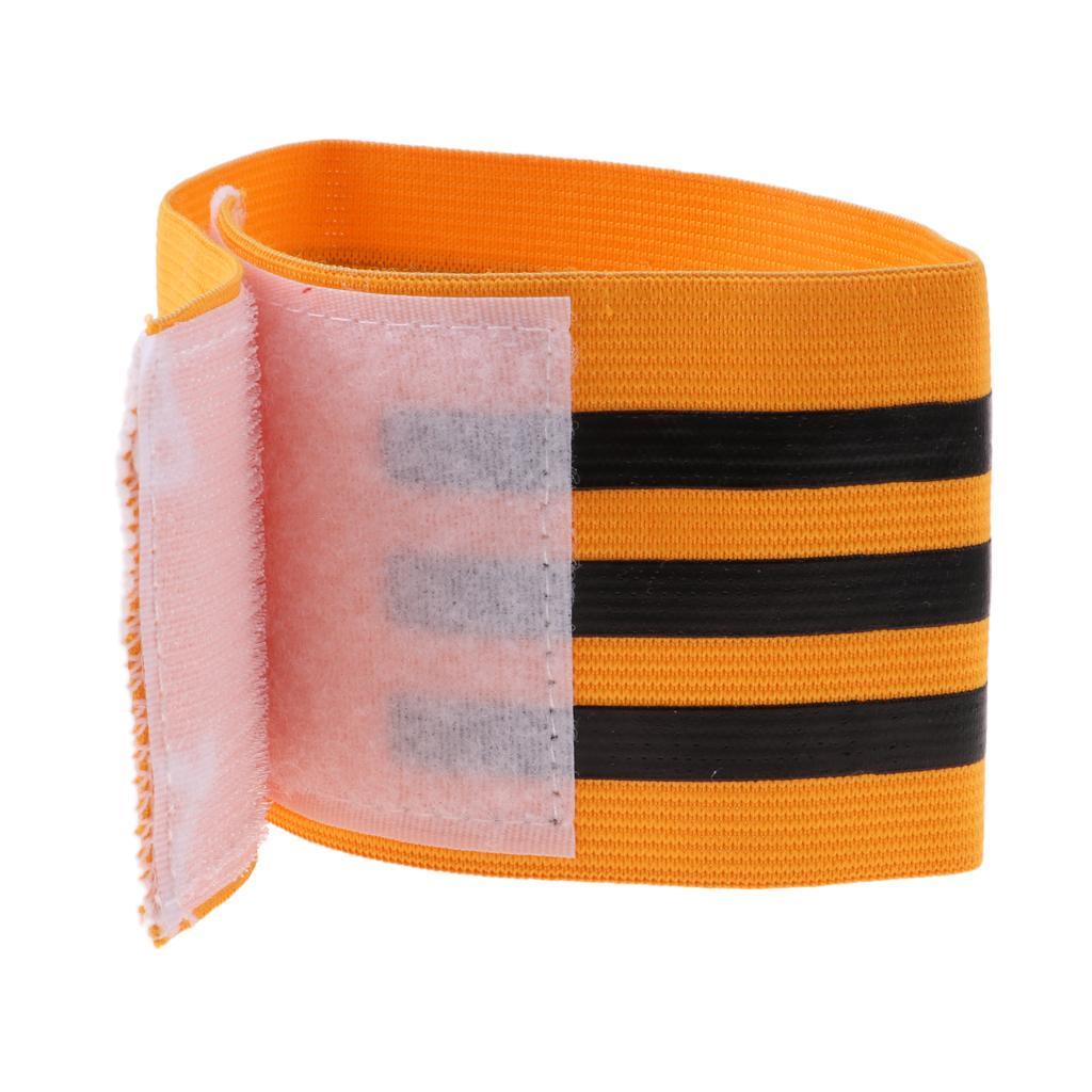 2pcs Football Soccer Elastic Captain Armband Basketball Player Bands Orange