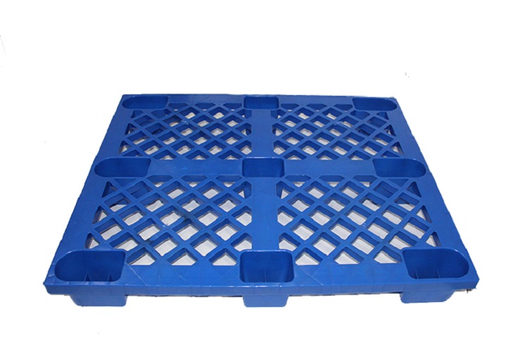 Pallet Nhựa Khôi Việt 1200x1000x140 09 chân cốc màu xanh