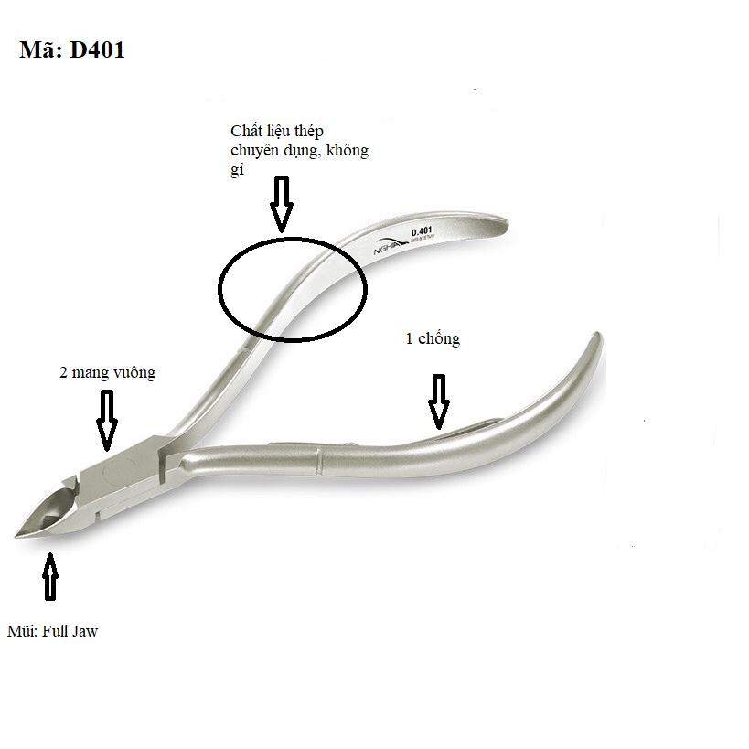 Kềm cắt da, kìm nhặt da D401 Kềm Nghĩa