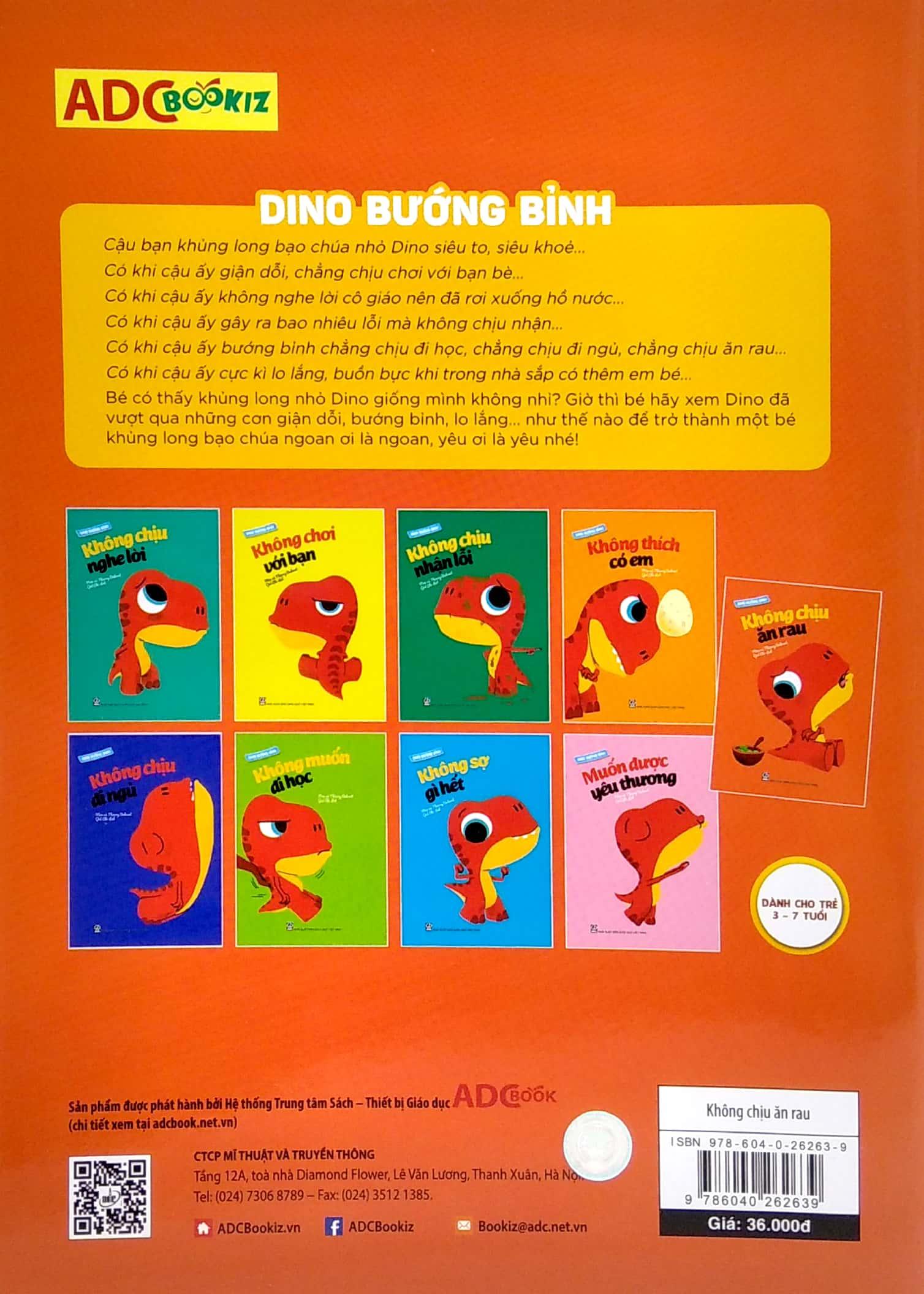 Dino Bướng Bỉnh - Không Chịu Ăn Rau (Tái Bản 2023)