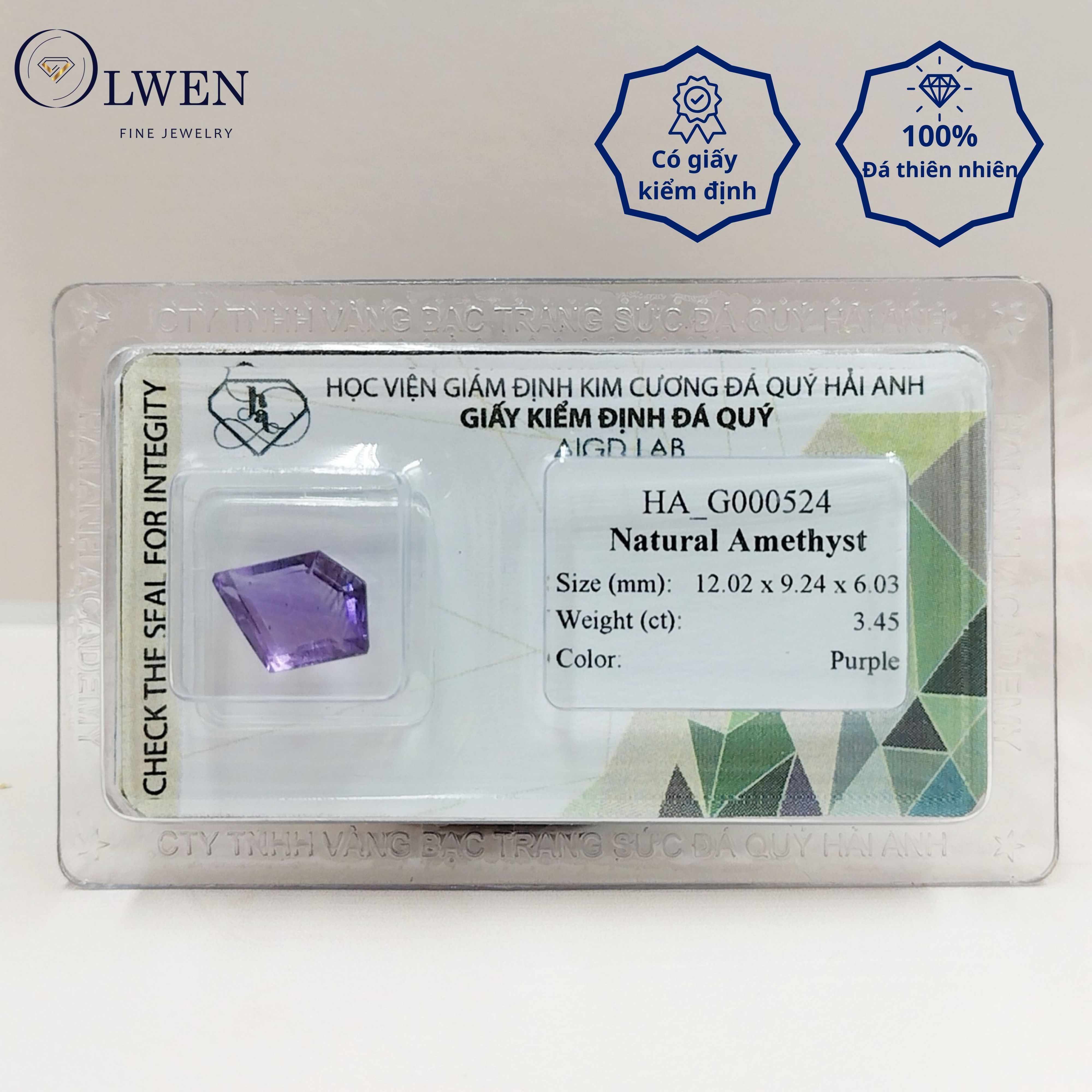 Viên đá thạch anh tím thiên nhiên_HA-G000524