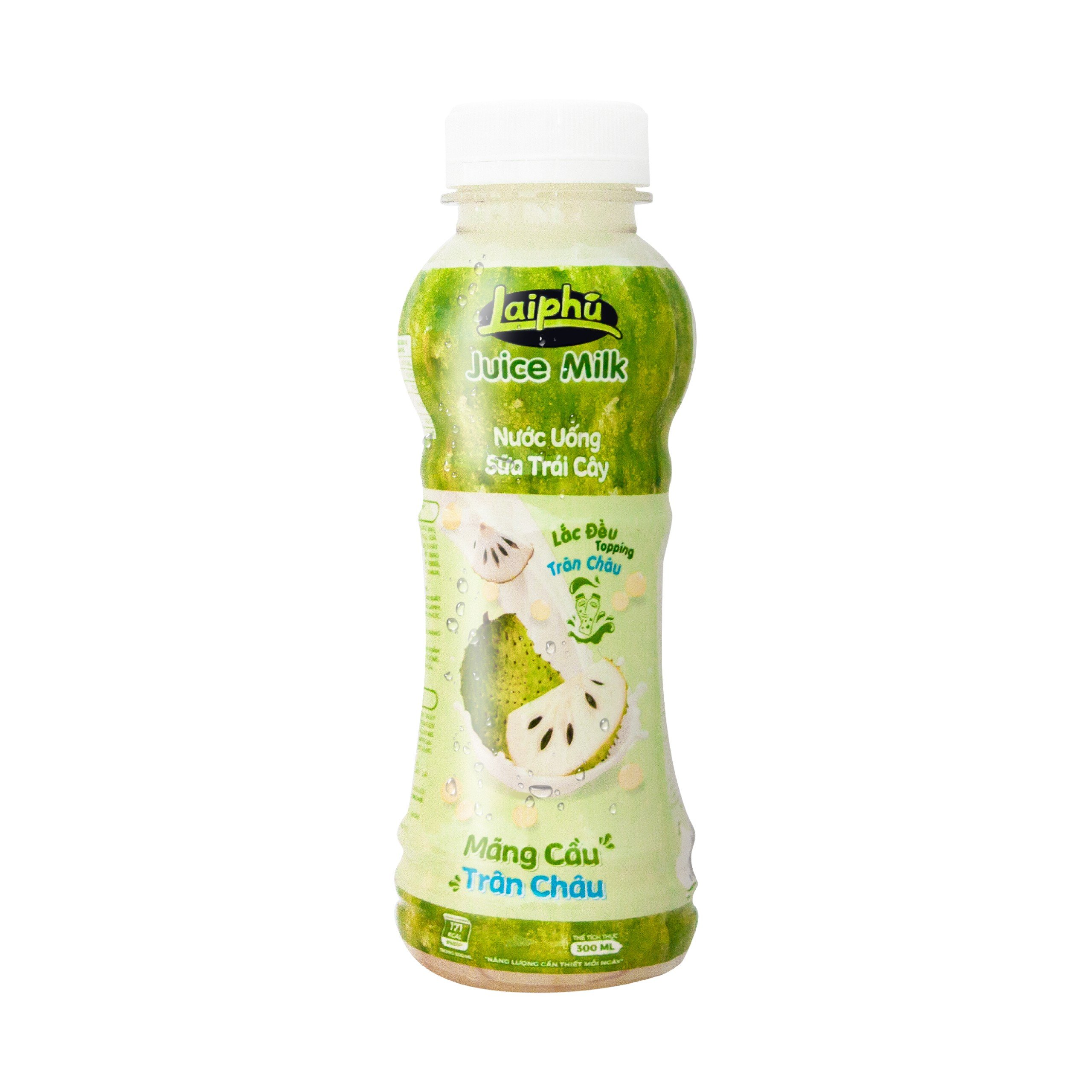 Sữa Trái Cây Mãng Cầu Trân Châu Lai Phú Chai 300ml - Thùng 24 Chai