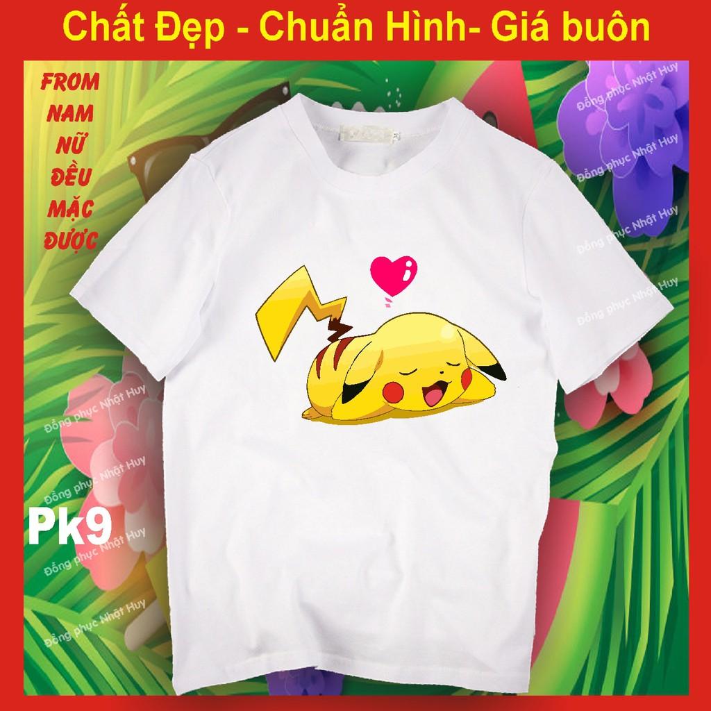 áo thun pikachu 6, chất đẹp bao đổi trả