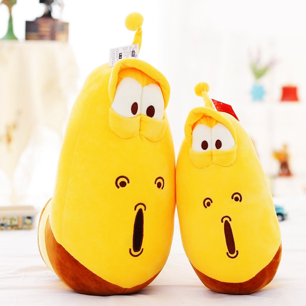 Gấu Bông Sâu Larva Tinh Nghịch Size 50Cm Đến 60Cm (Tặng 1 Móc Khóa Dây Da Pu Đính Đá Lấp Lánh)