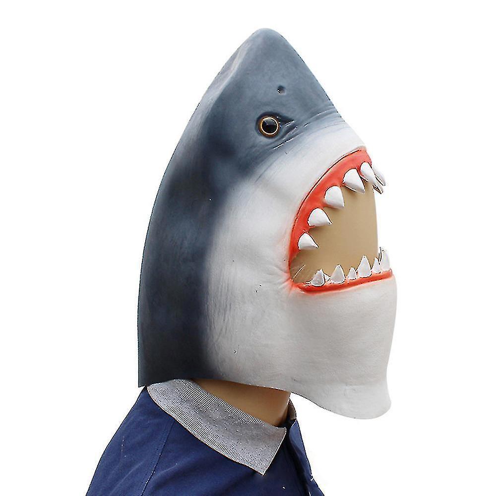 Mặt nạ Hai, Dustproof, Funny Shark Masks, Halloween Trang trí, Mặt nạ cao su, Bìa đầu cá mập