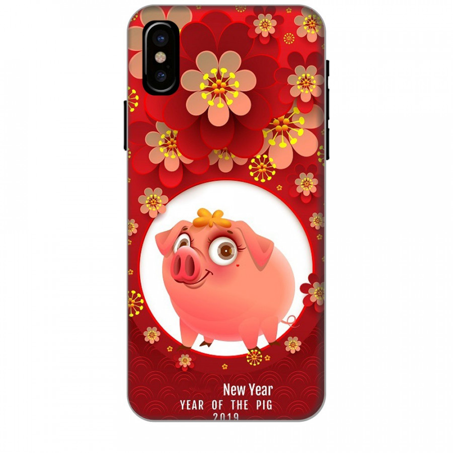 Ốp lưng dành cho điện thoại IPHONE XS Happy New Year Mẫu 2